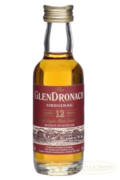 Whisky 5cl Original Jahre Malt Glendronach Single 12