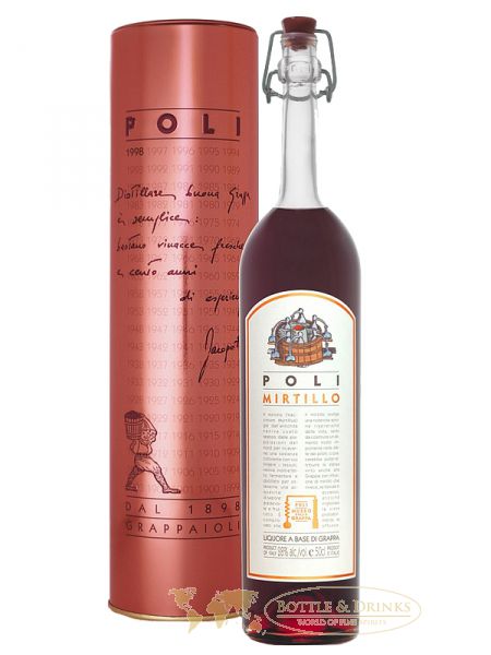 Jacopo Poli Mirtillo Whisky, Drinks - Online Bottle Spirituosen & - 0,5 Shop Italien Liter Rum 