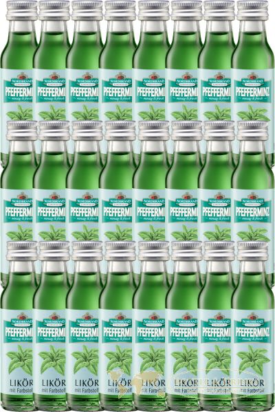 Nordbrand Pfefferminzlikör 24 Shop - x Spirituosen Rum Minis Online Liter Drinks 0,02 - & Whisky, & Bottle