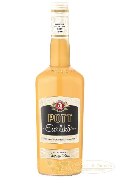 Pott Original Eierlikör 16 % - - Whisky, Shop Bottle & Liter & 0,7 Rum Drinks Spirituosen Online