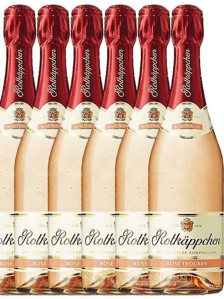 Rotkäppchen Sekt Rose trocken & Bottle - x Online & Drinks Spirituosen 6 - Rum Liter 0,75 Whisky, Shop